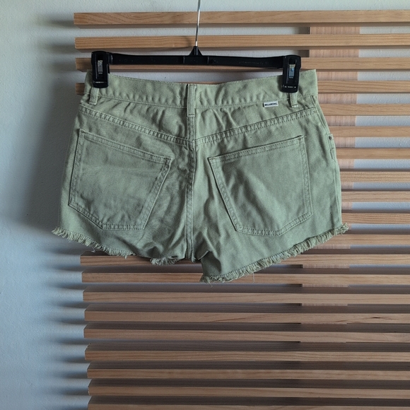 Billabong Washed Green Women's Jean Shorts - Picture 4 of 5